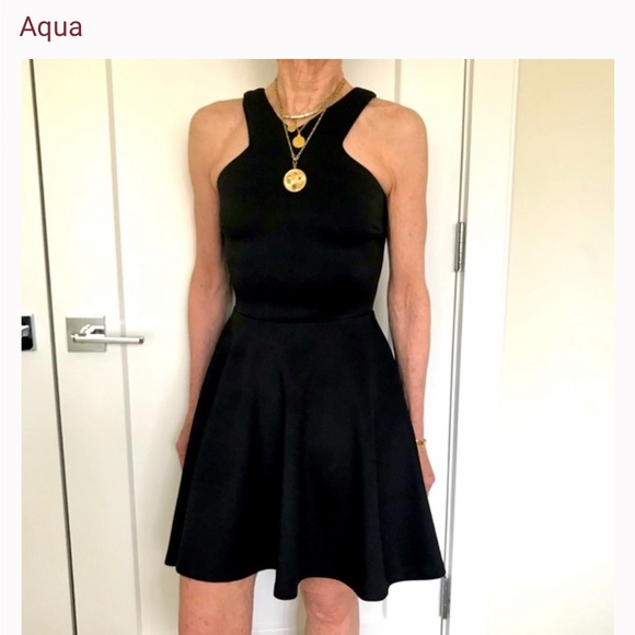 Aqua Dresses & Skirts - Aqua from Bloomingdale’s gorgeous black stretchy dress.